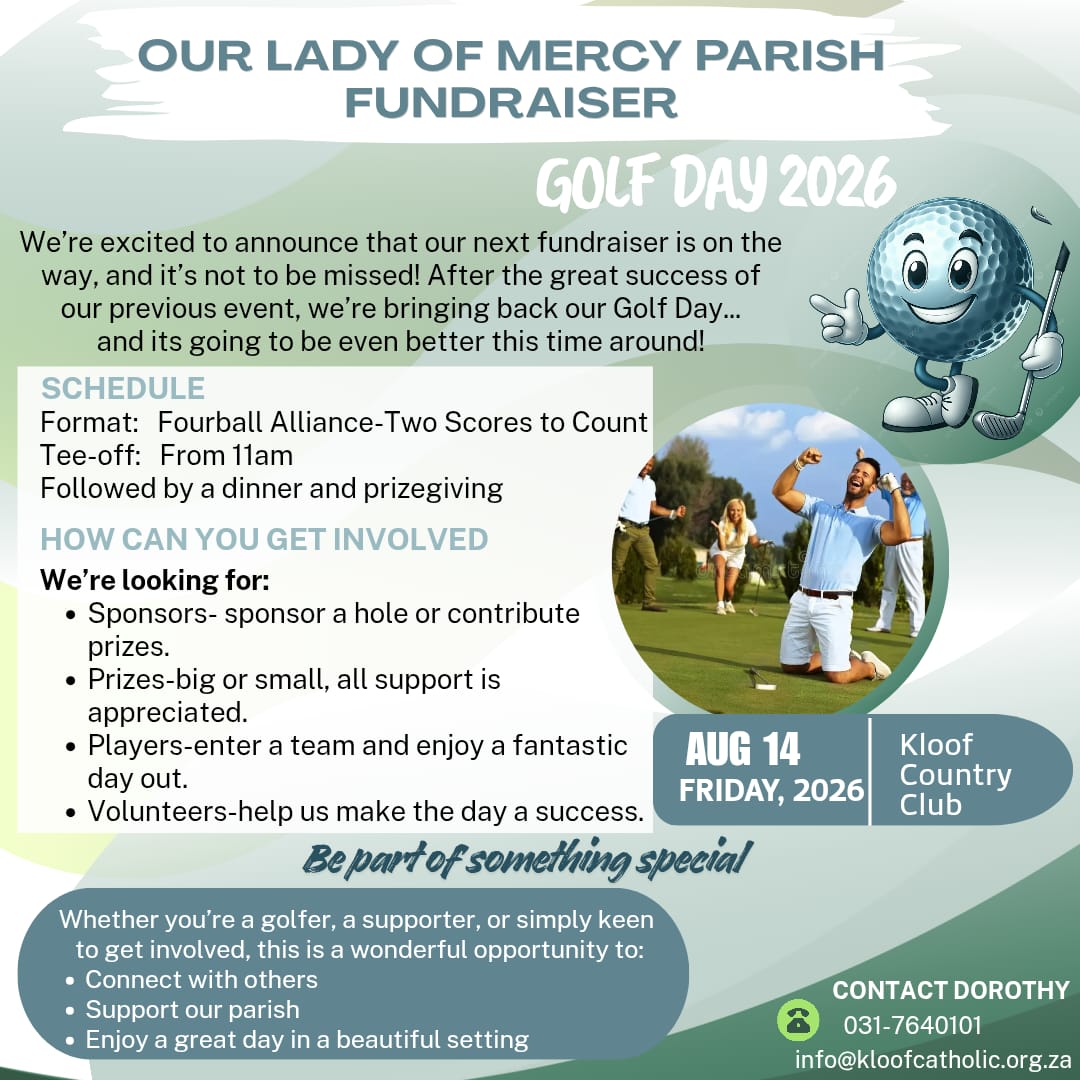 OLM Golf Day 2026 — Parish Fundraiser Flyer